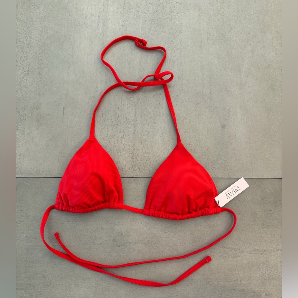 New Victoria's Secret Bright Red Bikini Top